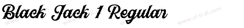 Black Jack 1 Regular字体转换